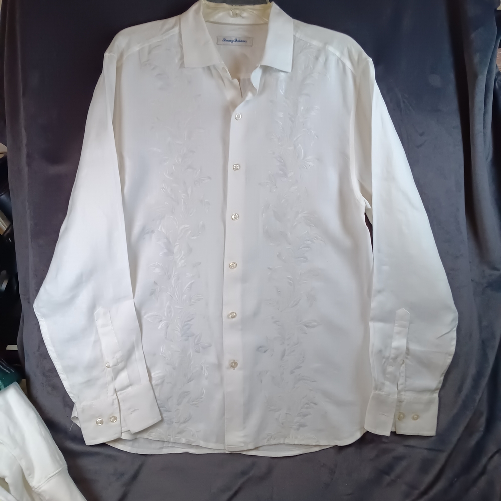 Tommy Bahama White Dress Shirt Size M